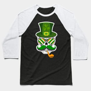 Leprechaun Hat with Skull-ST Pattys Day Gifts Baseball T-Shirt